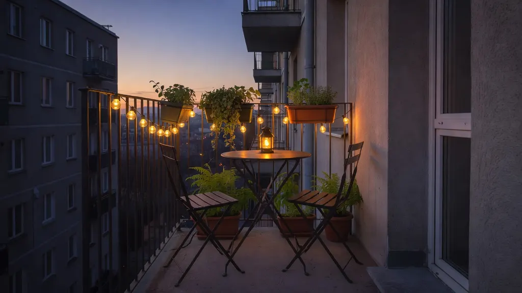 Jak urządzić mały, wąski balkon w bloku? Inspiracje